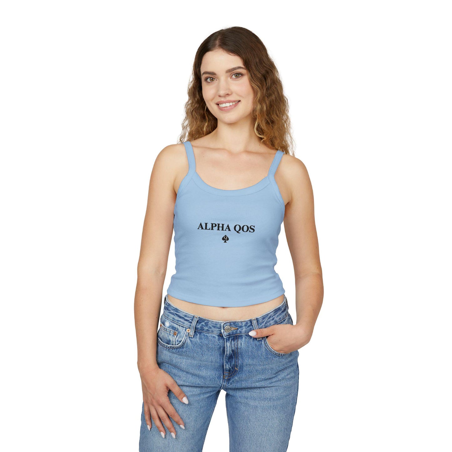 Alpha QOS Hotwife Spaghetti strap crop top, Queen of Spades, Cuck, BBC Only, sexy Gift idea for her, wife, girlfriend, date night idea