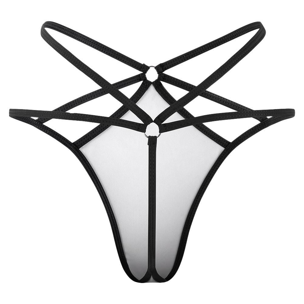 All You Can Eat Sexy Strappy Thong G-String, Oral Lovers Naughty Lingerie Panties, Date Night Underwear