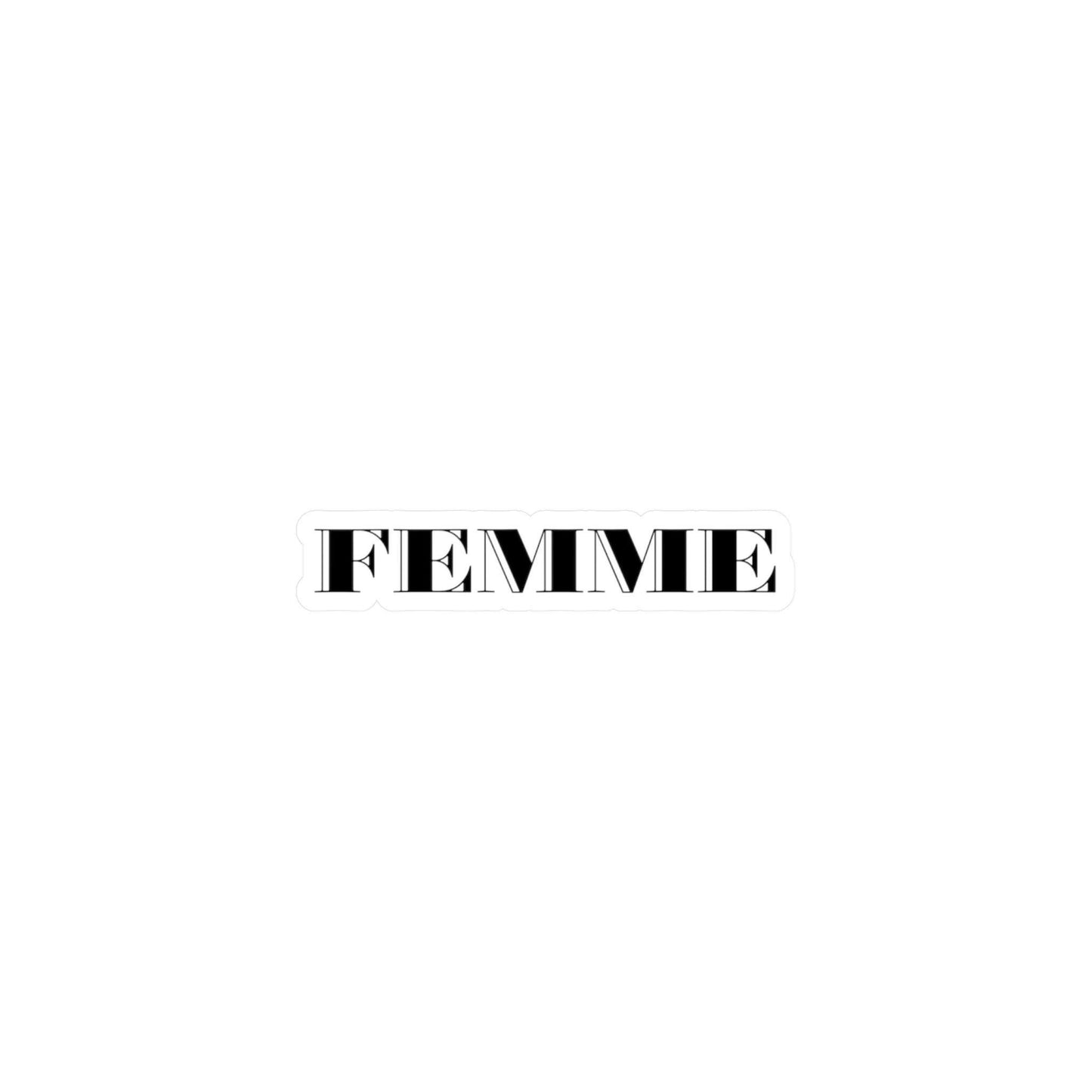 Femme Sticker Kinky BDSM decal BDSM Kiss-Cut Vinyl Sticker Submissive Gift for Brats Kink Sticker Lifestyle Art adult NSFW Gift mdlg