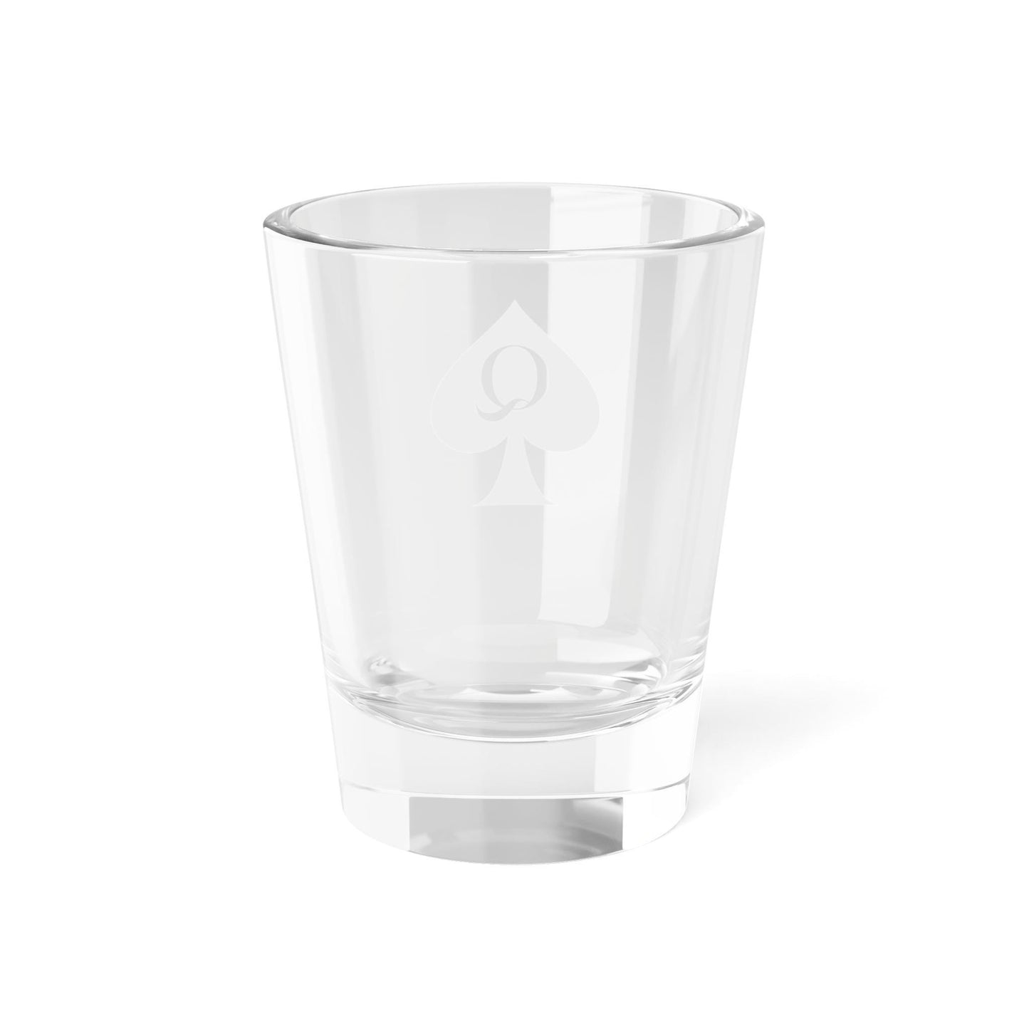Queen of Spades Shot Glass 1.5oz QOS Hotwife Lifestyle Barware Cuck Bull Symbol Swinger Party Gift Naughty Drinking Glass