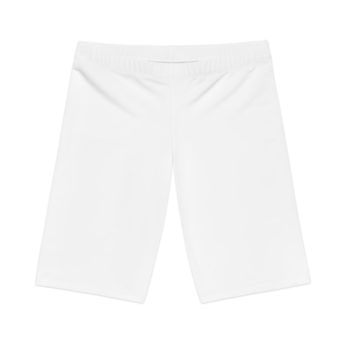Queen of Spades Biker Shorts, Hotwife Lifestyle Apparel | QOS Symbol Workout Shorts, Sexy Mid-Waist Fit, Kinky Gymwear, Submissive Bottoms