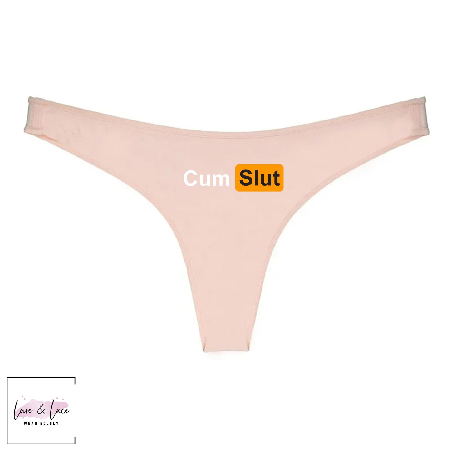 Cum Slut Underwear, Hotwife Naughty thong women Wife Gift, Queen of Spades Panties | QoS Cum swallow lover gift for her anniversary,