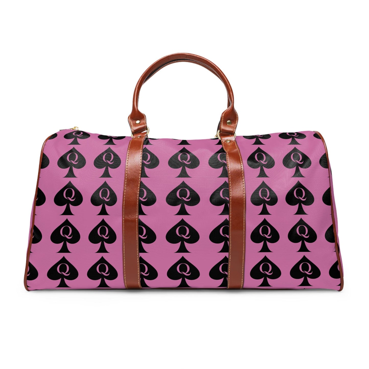 Queen of Spades Travel Bag Pink | QOS Weekend Duffel, Hotwife Kinky Luggage, BBC Swinger Lifestyle Overnight Bag Gift, swinger cruise
