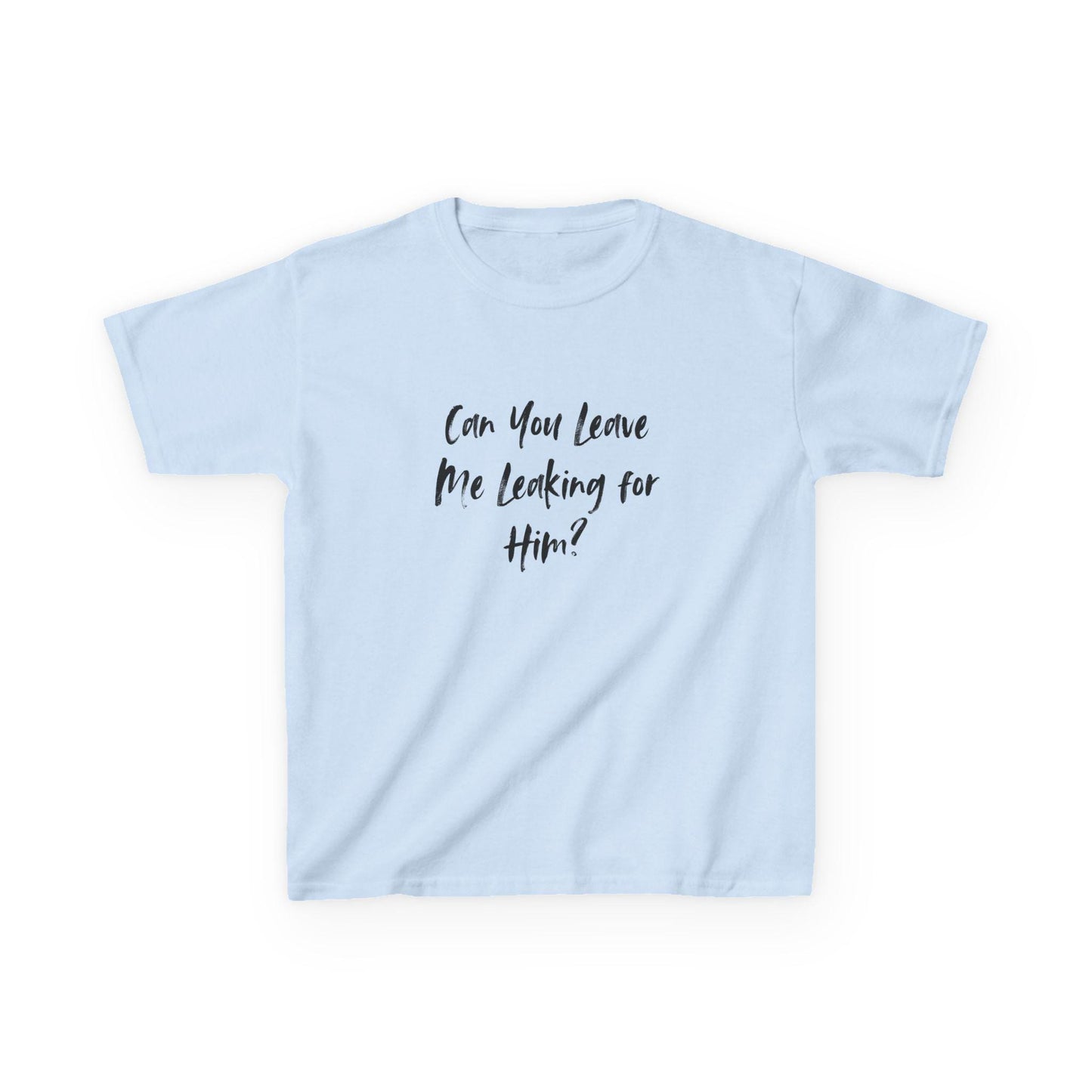 Can You Leave Me Leaking for Him Y2K Sexy Cute Baby Tee Crop Top, Naughty Queen of Spades