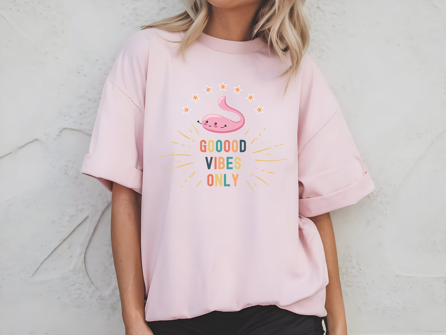 Funny Vibrator Tshirt Good Vibes Only Dildo Tee | Naughty Humor Adult Shirt, Bach Party Gag Gift for Fun Lovers, Horny women, hotwife MILF