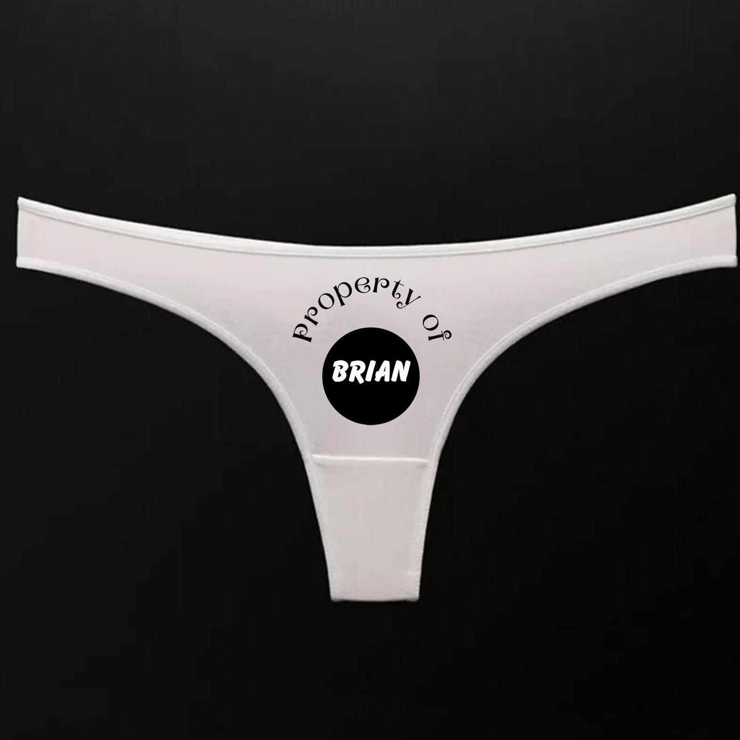 Custom property of name Thong | personalized panties, customized name, Sexy Gift Idea for Wife,, Surprise Him Underwear