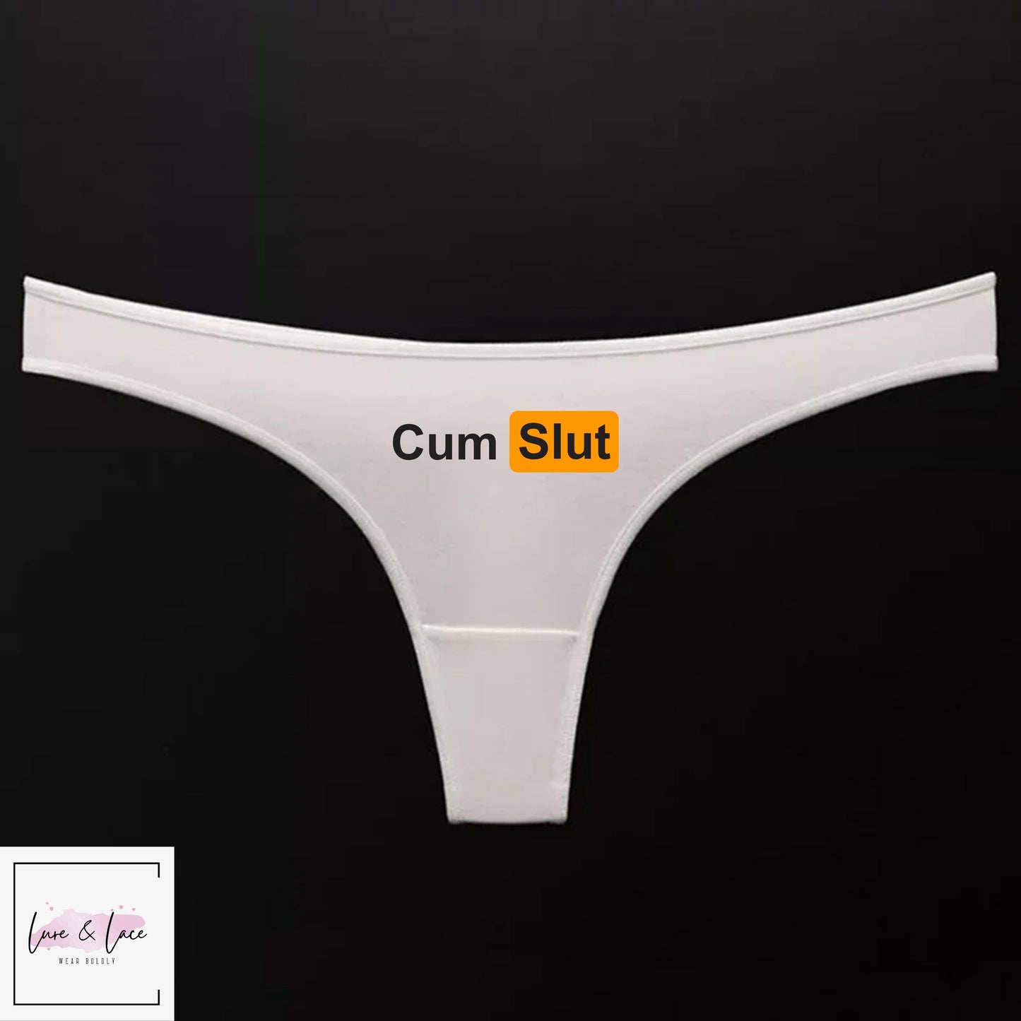 Cum Slut Underwear, Hotwife Naughty thong women Wife Gift, Queen of Spades Panties | QoS Cum swallow lover gift for her anniversary,