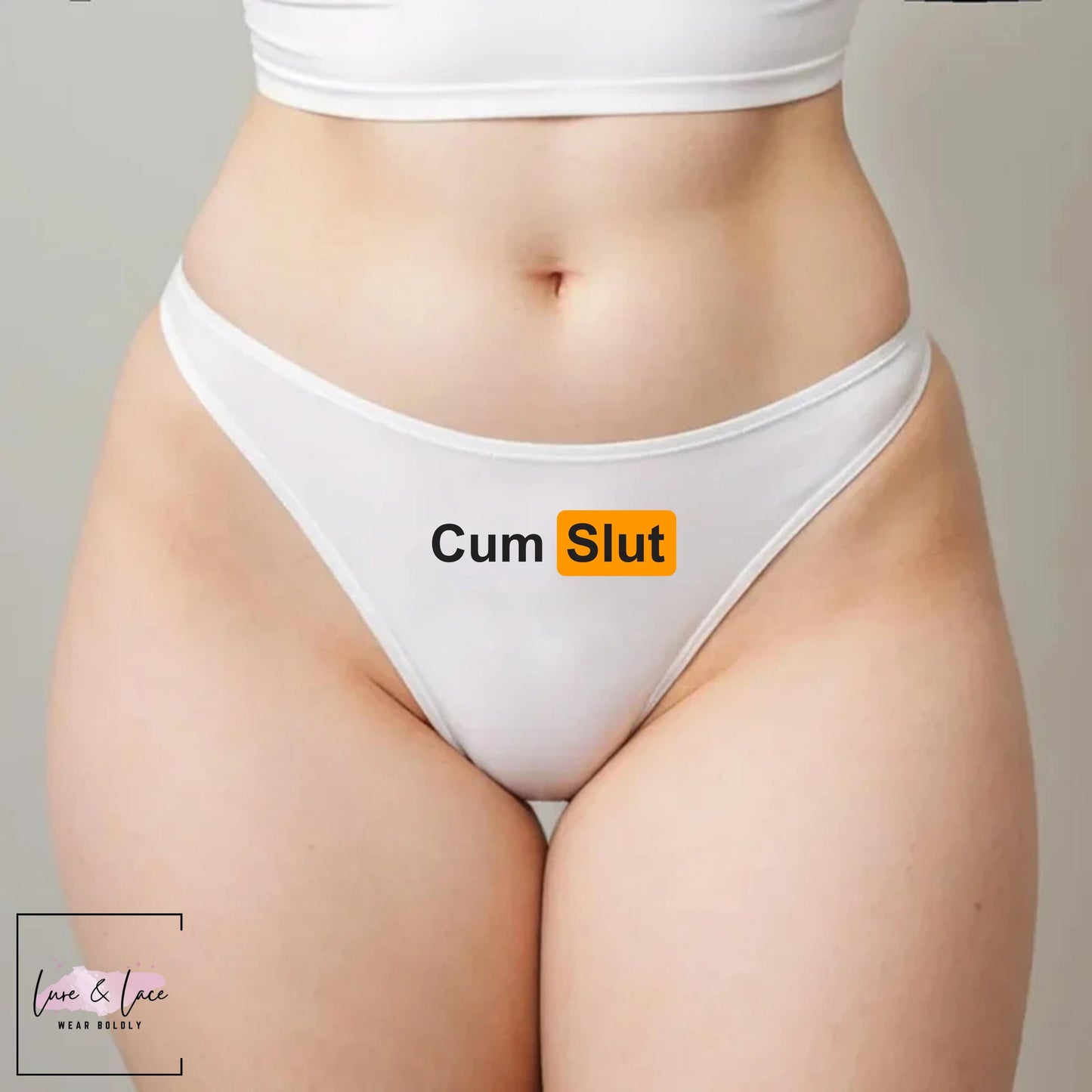 Cum Slut Underwear, Hotwife Naughty thong women Wife Gift, Queen of Spades Panties | QoS Cum swallow lover gift for her anniversary,