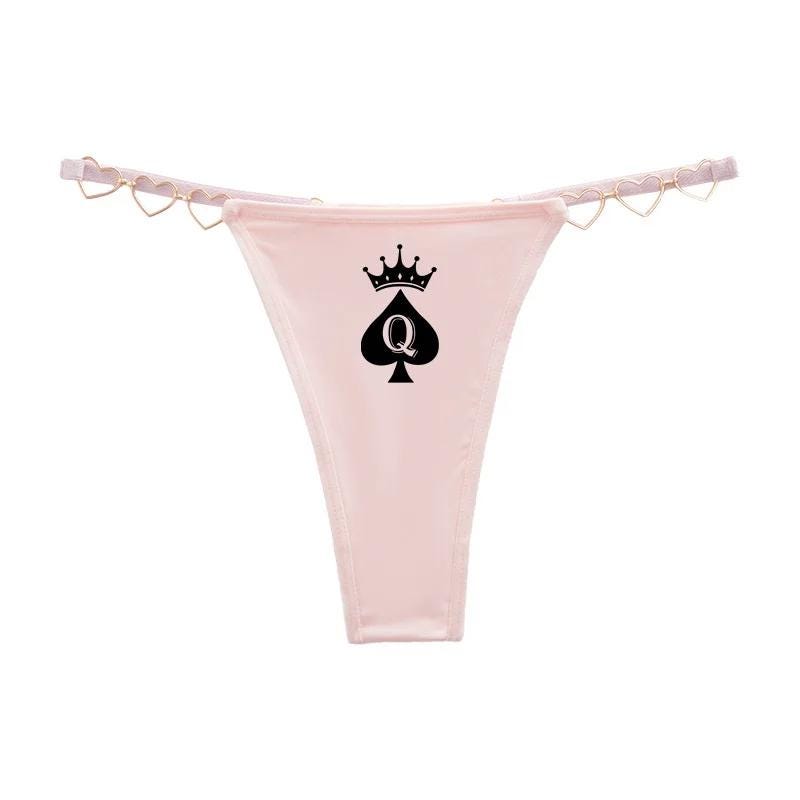 Hotwife sexy G-String | Queen of Spades hot wife Thong, Panty Gift Her, Underwear ,QoS, gift Wife, Sex panties MILF Swingers Pineapple