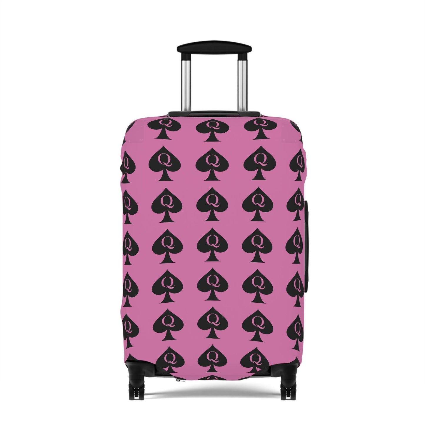 Queen of Spades Luggage Pink Cover | QOS Hotwife Travel Protector, BBC Lifestyle Suitcase, Swinger cruise Gift for Her, Pineapple Vacation