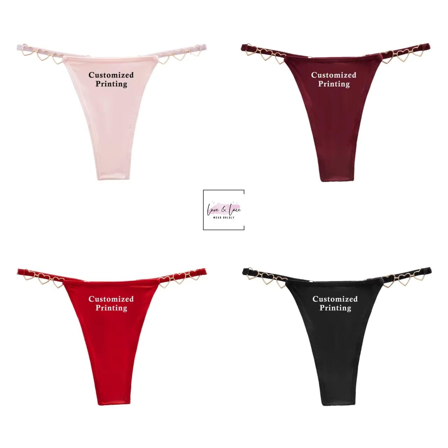 Custom panties Name G-String | Personalized Sexy Panty, Bridal Lingerie, Custom Thong Gift for Her, Valentine's Day for Girlfriend/Wife