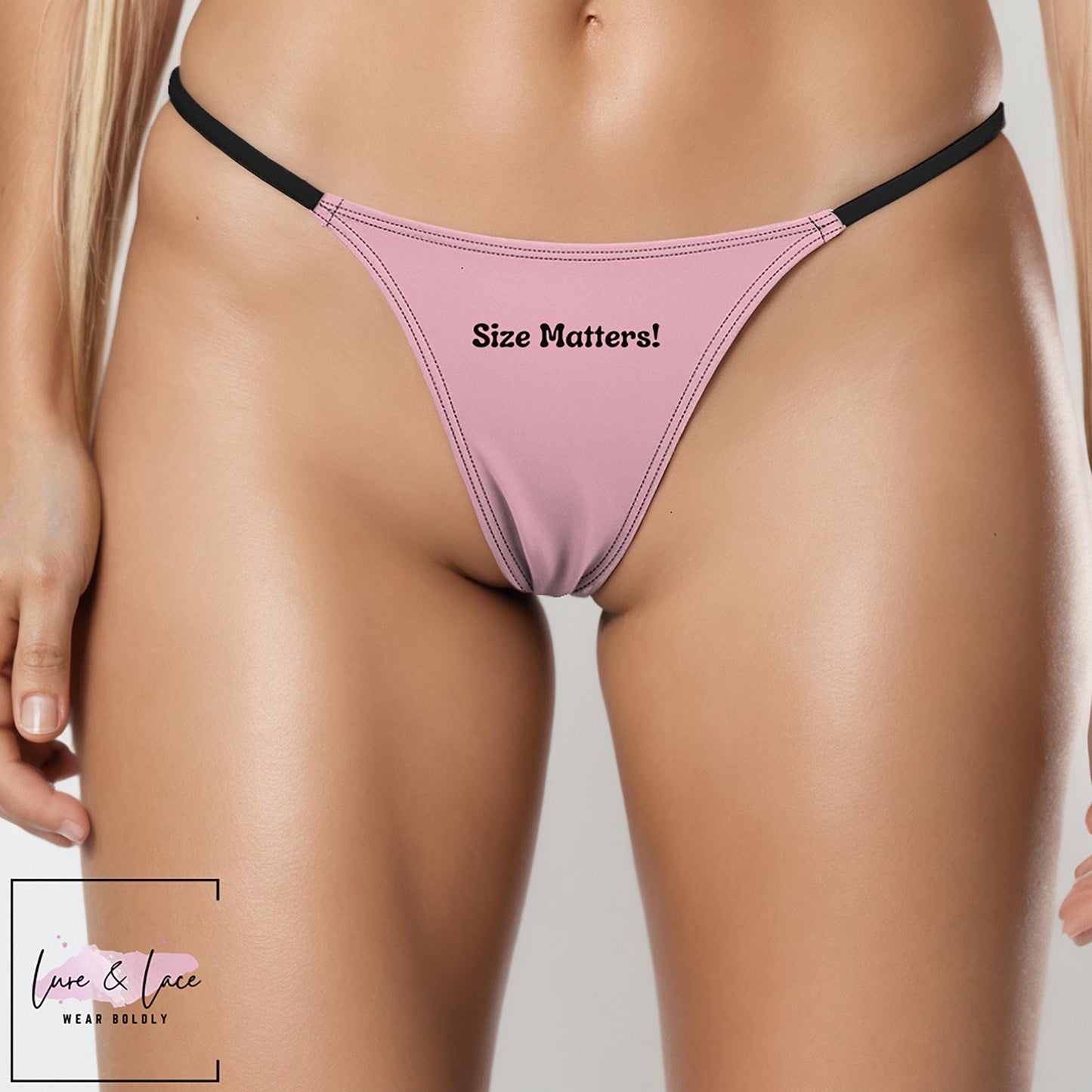 Size Matters Sexy Thong, QOS G-String, Naughty Lingerie Panties, Hotwife Lifestyle, Queen of Spades