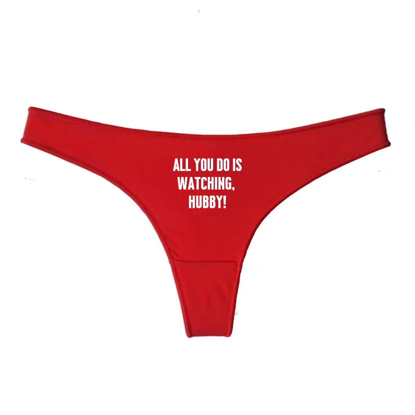 All you do is watching hubby Thong | Hotwife lifestyle QoS Panties, Sexy Gift Idea for Wife, Queen of Spades, Cuckold husband Underwear