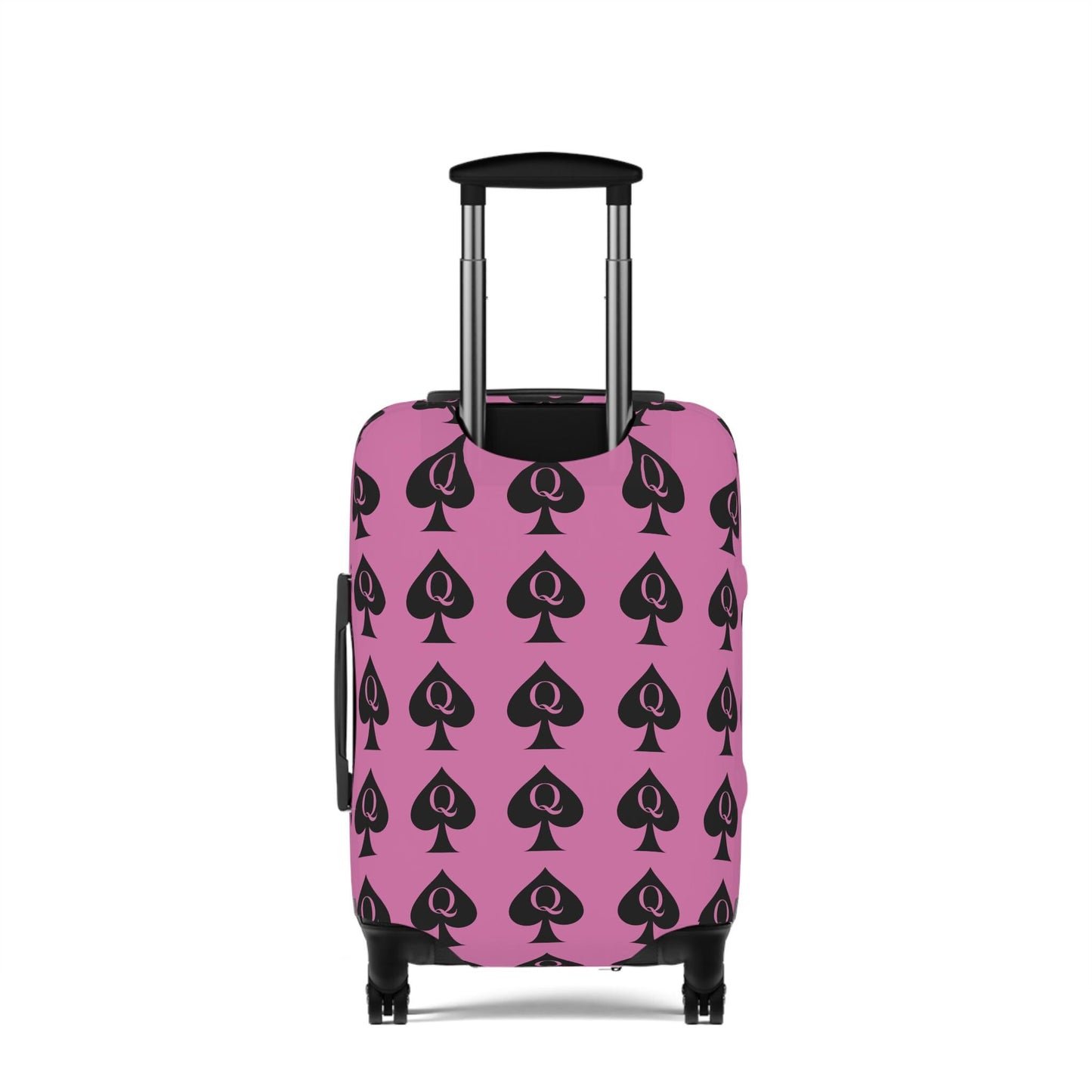 Queen of Spades Luggage Pink Cover | QOS Hotwife Travel Protector, BBC Lifestyle Suitcase, Swinger cruise Gift for Her, Pineapple Vacation