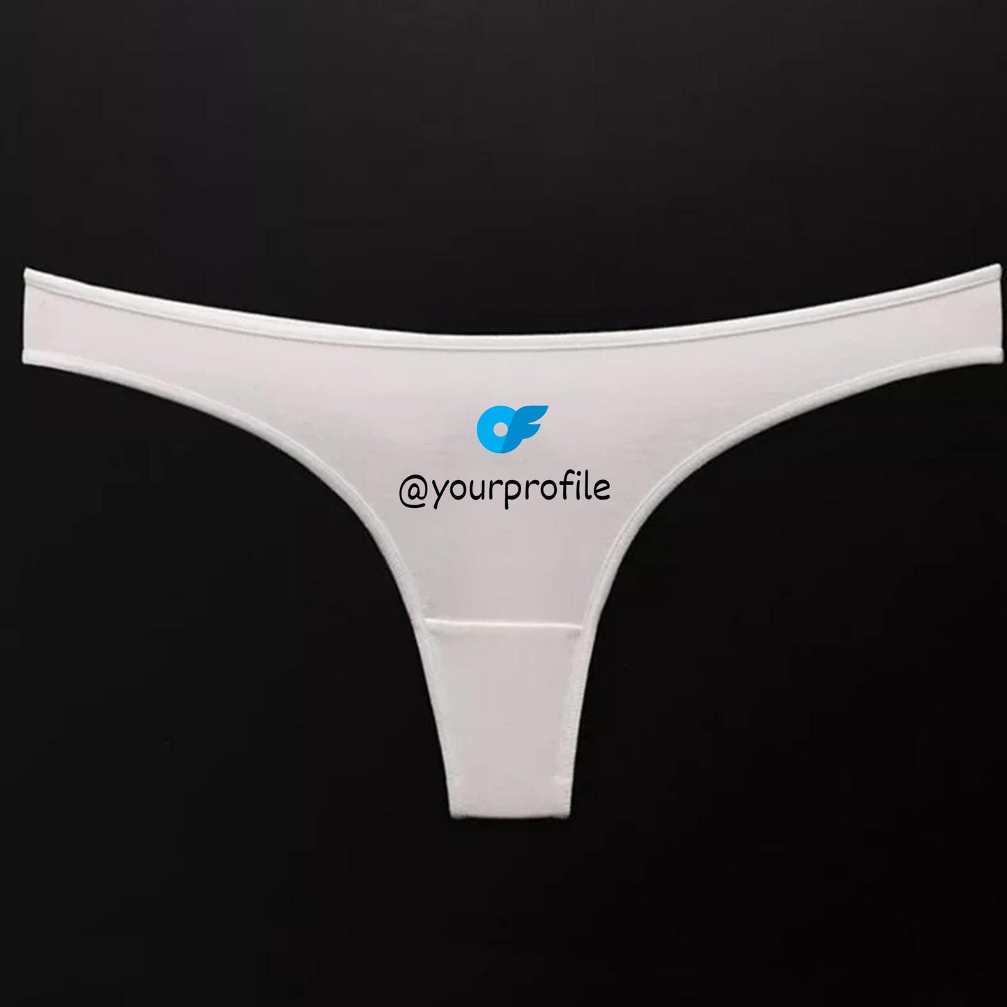 Onlyfans Custom Thong | Customized Only Fans Panties for adult content creators, Personalized marketing idea, Onlyfans Promo Underwear