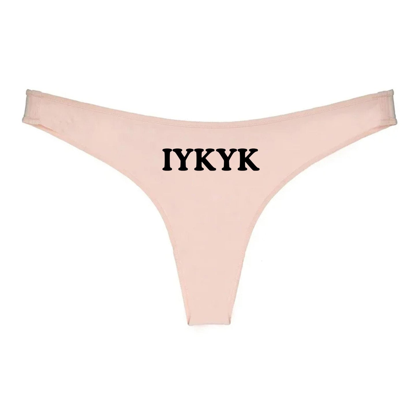 IYKYK Thong | Swinger Hotwife lifestyle QoS Panties, Sexy Gift Idea for Wife, Queen of Spades, Surprise Him Underwear, if you know you know