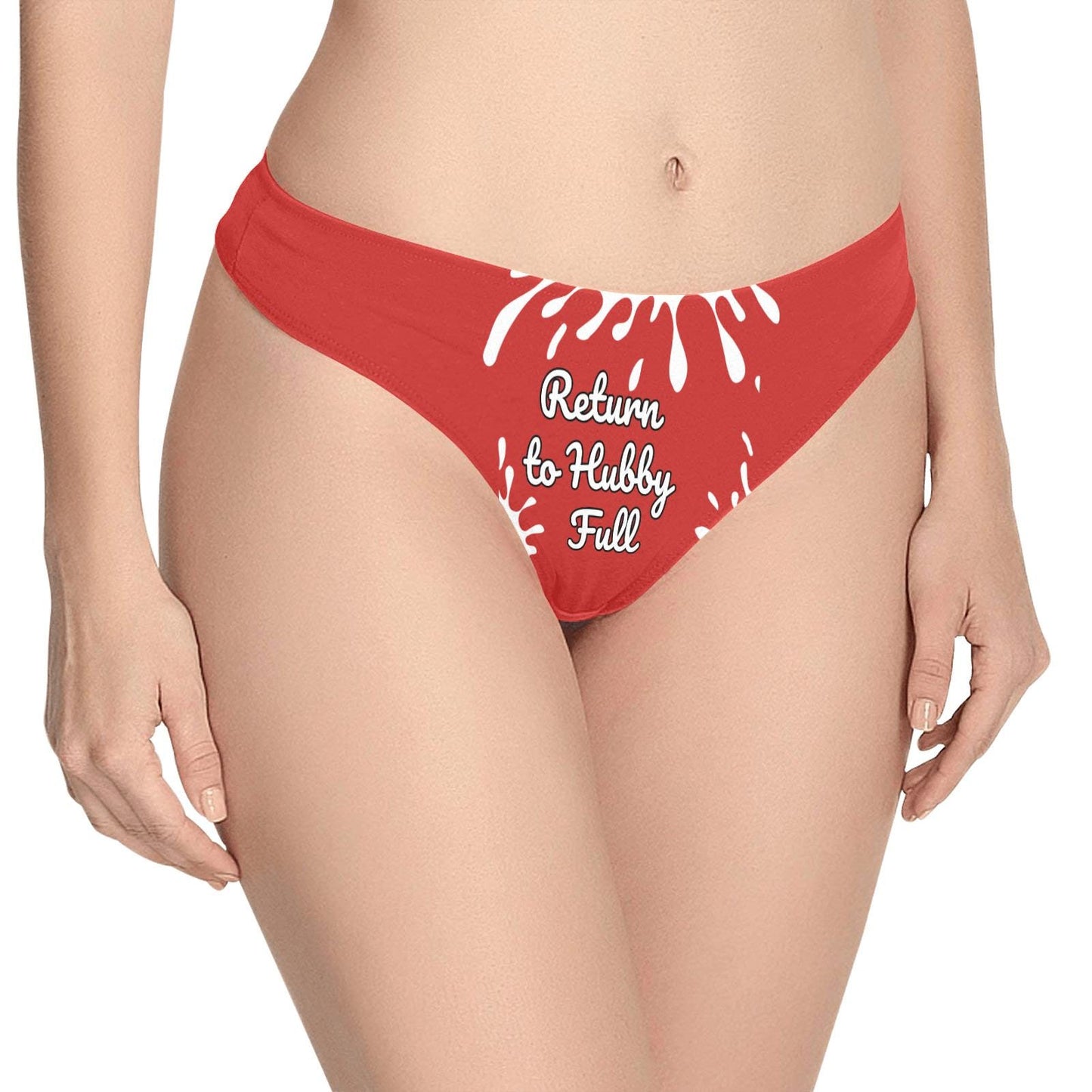 Return to Hubby Full Queen of Spades Thong sexy| QOS BBC Wife Panty Gift Her, Sex Swingers Lifestyle Pineapple Cuckold Underwear