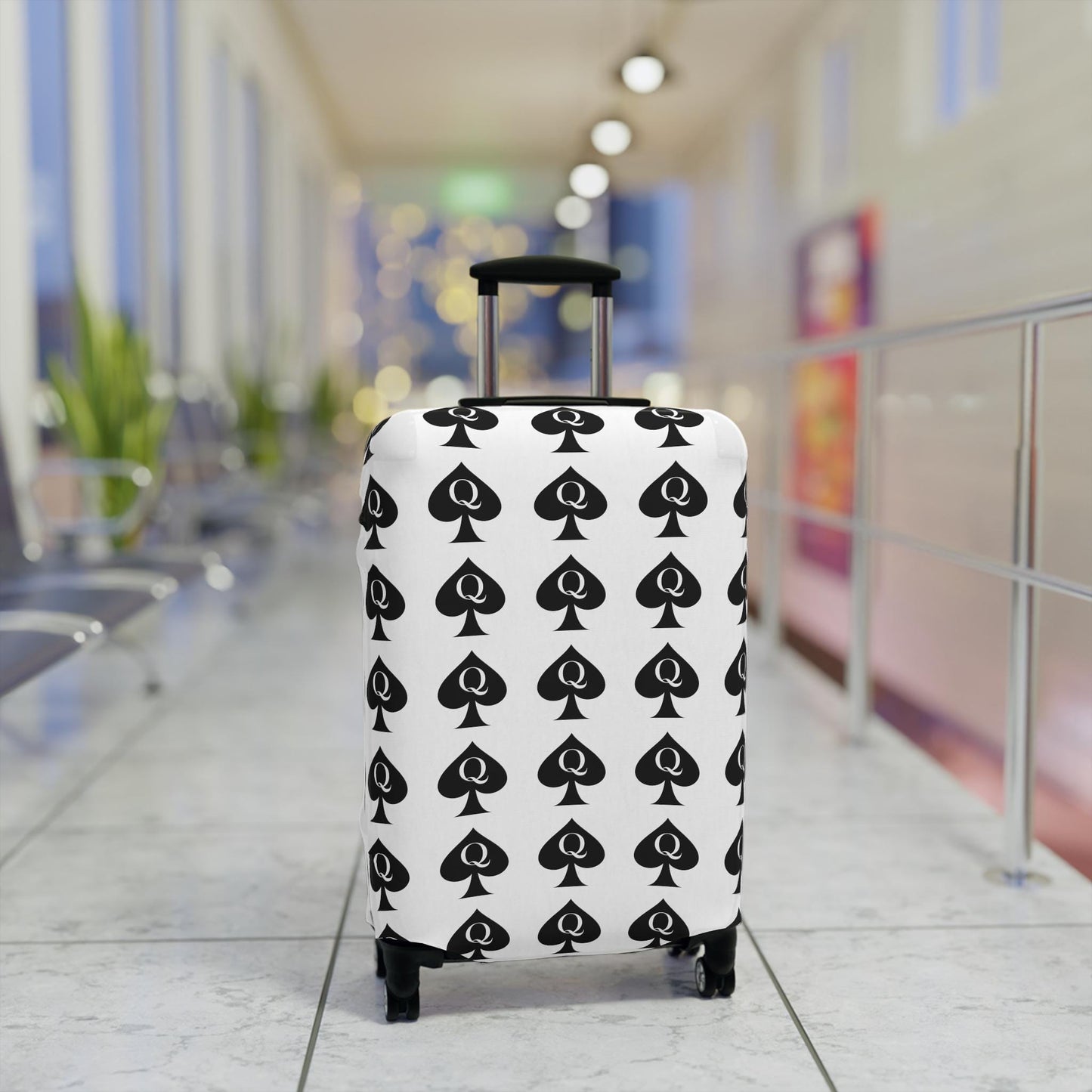 Queen of Spades Luggage Cover | QOS Hotwife Travel Protector, BBC Lifestyle Suitcase Wrap, Swinger cruise Gift for Her, Pineapple Vacation