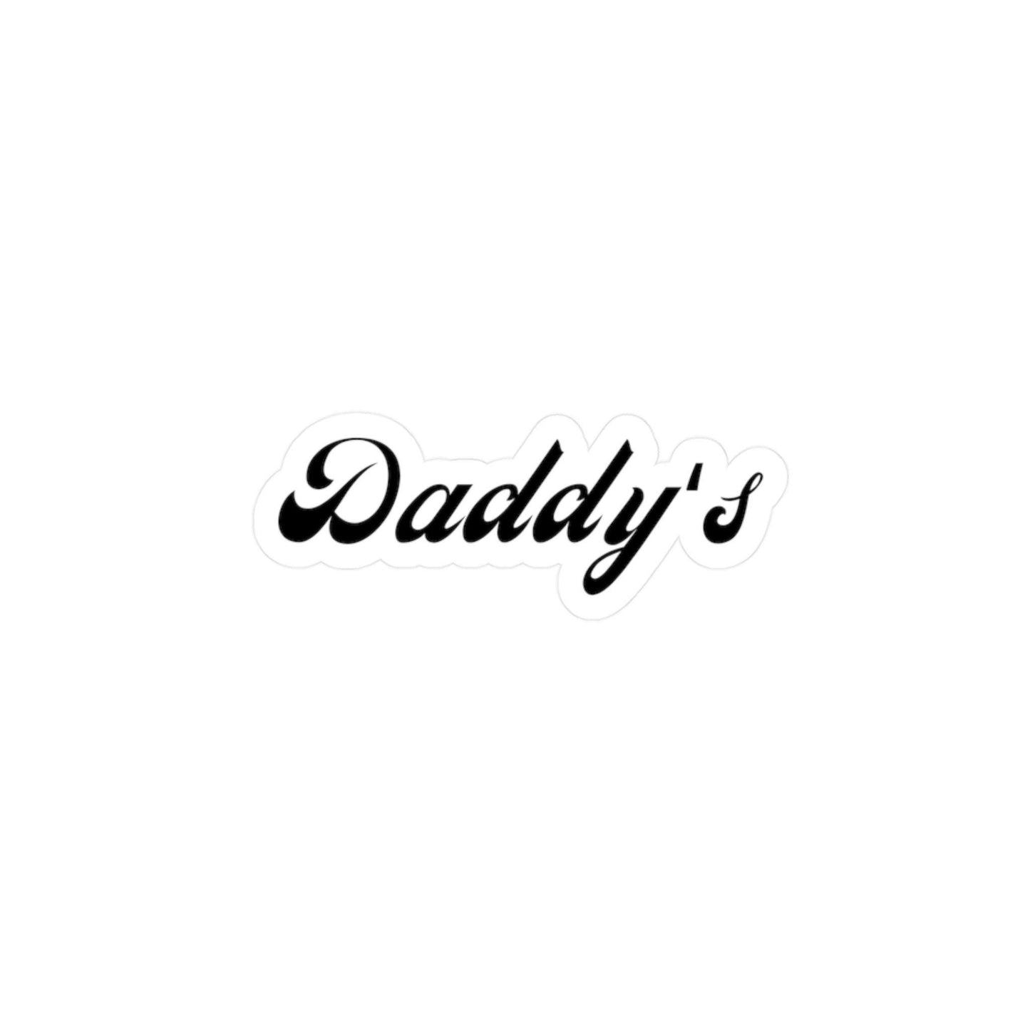 Daddy's Sticker, DDLG, daddy's girl Kinky BDSM decal Gift for Brats Kink Sticker Lifestyle Art Kiss-Cut Vinyl adult NSFW Gift