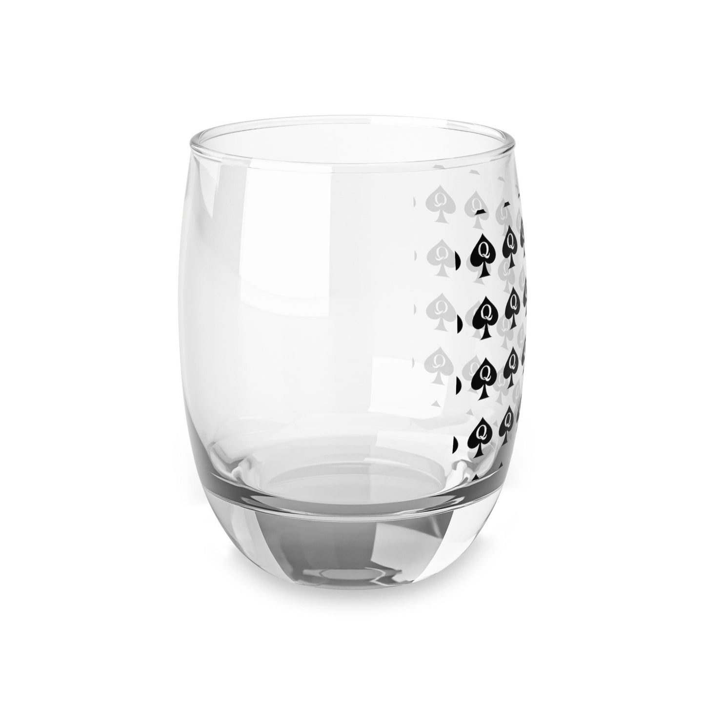 Queen of Spades Whiskey Glass 6oz QOS Hotwife Swinger Cuck Lifestyle Gift for Him Bull Queen Clear Barware Naughty Drink Glass