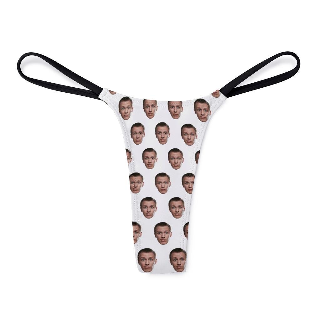 Custom Face Thong from photo, Customized panties gift for Her Anniversary, Valentine- Gift idea for wife Girlfriend Sexy Funny Lingerie