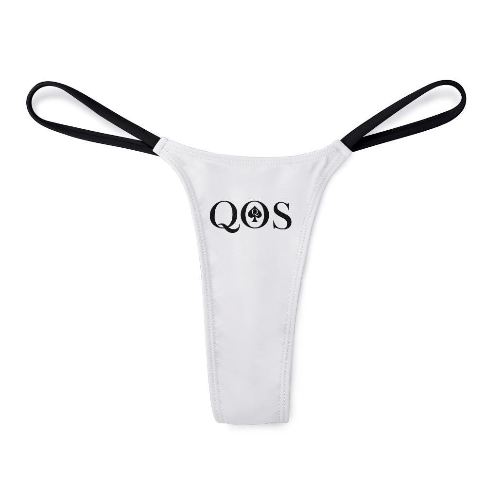 Thong QOS Queen Of Spades | Hotwife underwear Sexy, Wife Naughty Panties, BBC Bull Cuck Swinger lifestyle, Pineapple Sex, Gift for her