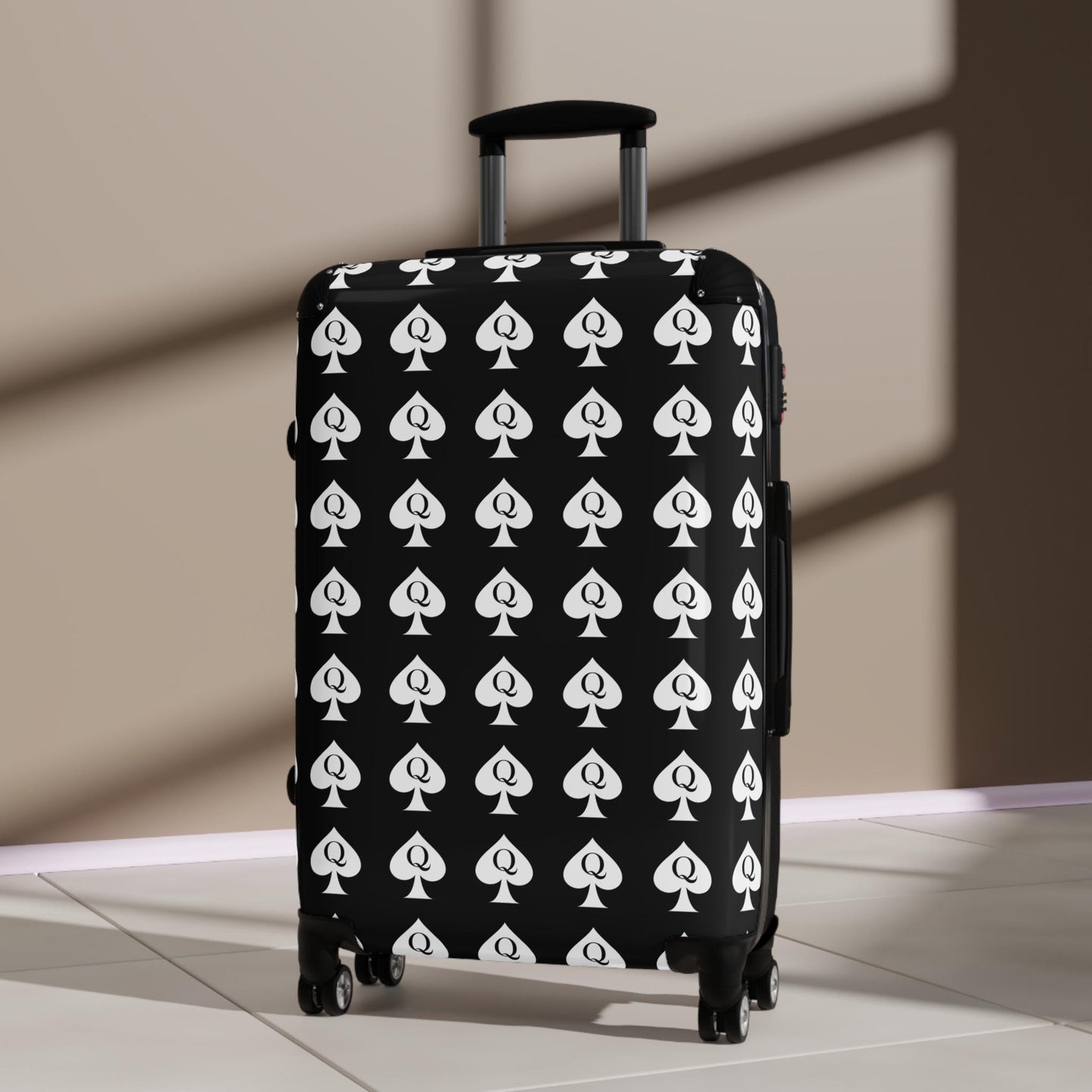 Queen of Spades Spinner Suitcase | QOS Lifestyle Luggage, Hotwife Travel, Kinky Swingercruise Luggage, BBC Pineapple Vacation Bag BDSM Gift