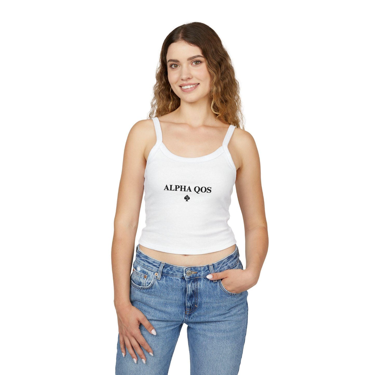 Alpha QOS Hotwife Spaghetti strap crop top, Queen of Spades, Cuck, BBC Only, sexy Gift idea for her, wife, girlfriend, date night idea