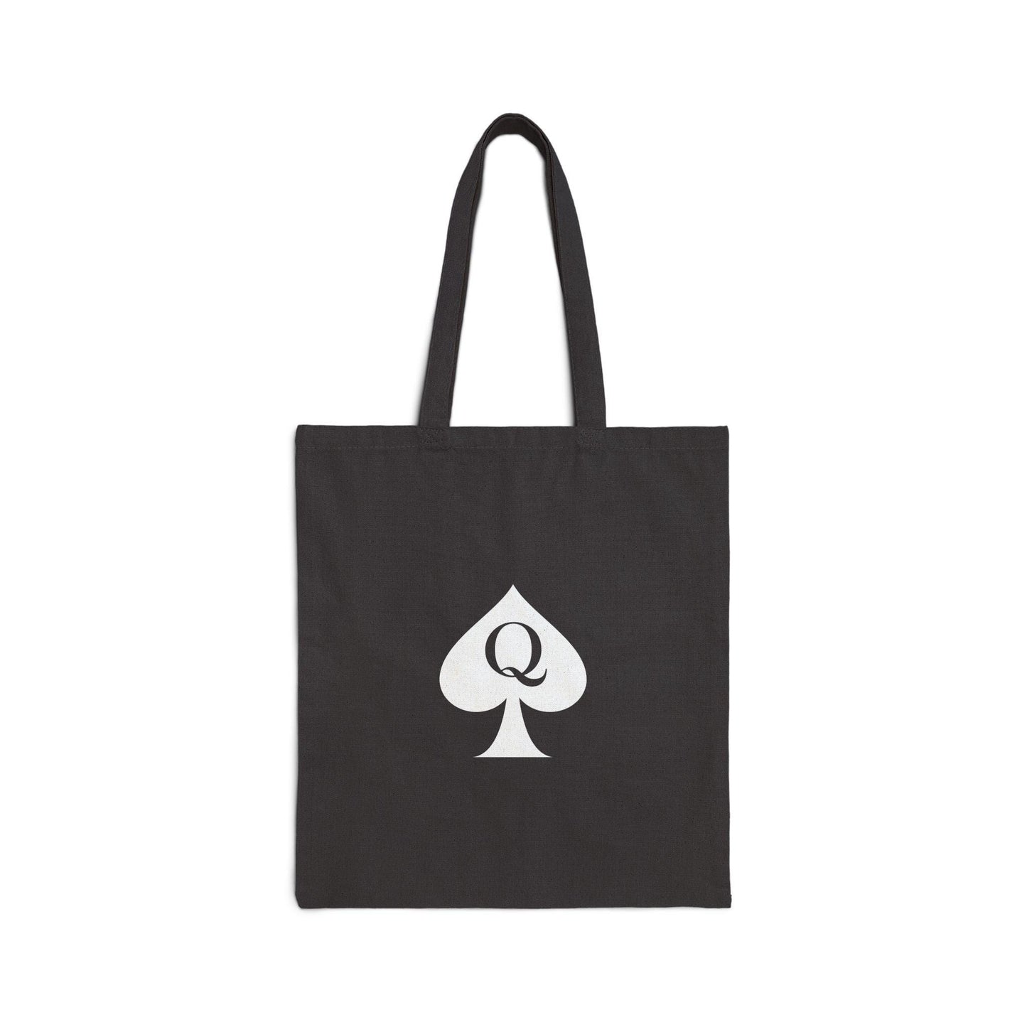 Queen of Spades Cotton Tote Bag | QOS Hotwife Lifestyle Gift, Kinky Black Canvas Bag, BBC Swinger Pineapple Shopping Tote cuckold fantasy