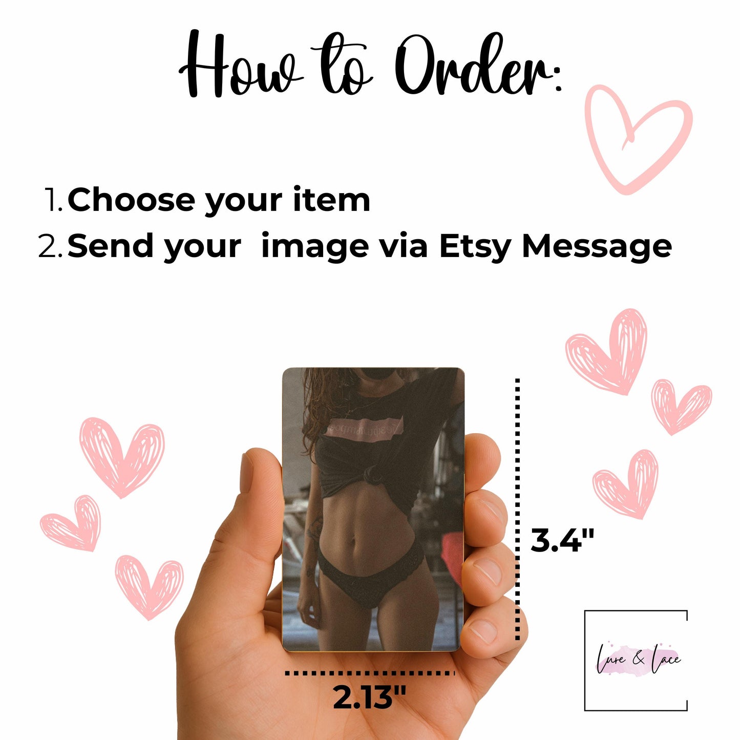 Custom Boudoir Metal Wallet Card Photo, Metal Photo Insert Gift for Him Husband Anniversary & Valentines day