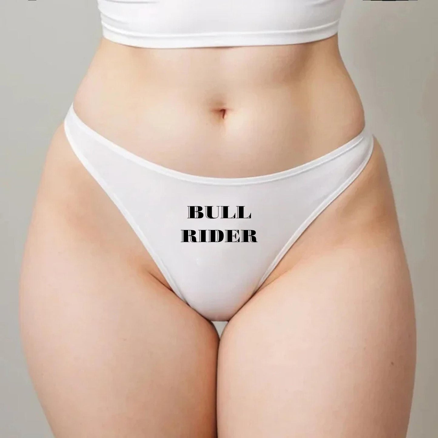 Bull Rider Thong | Hotwife lifestyle QoS Panties, Sexy Gift Idea for Wife, Queen of Spades, cuck husband Underwear Swinger Couple