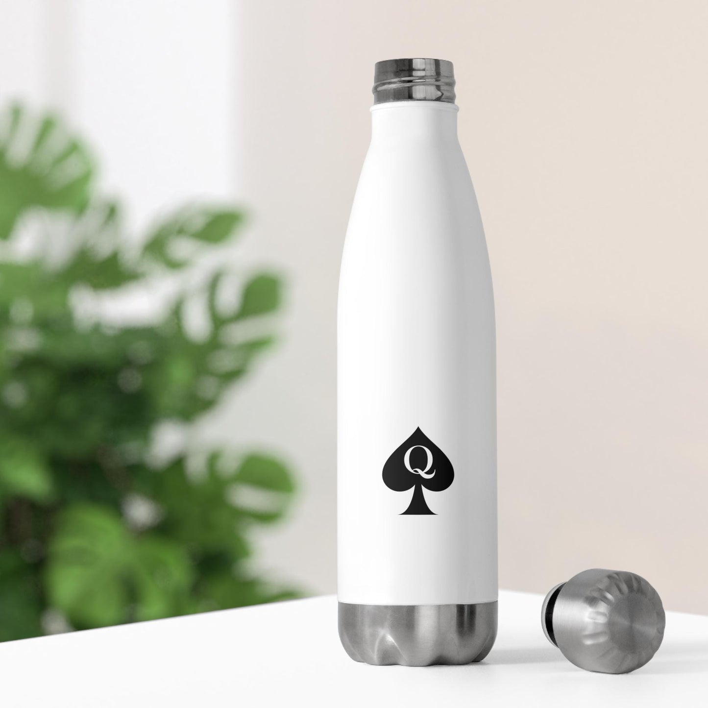 Queen of Spades Insulated Bottle 20oz QOS Hotwife Lifestyle Cuck Bull Stainless Steel Water Bottle BPA Free Double Wall Swinger Gift