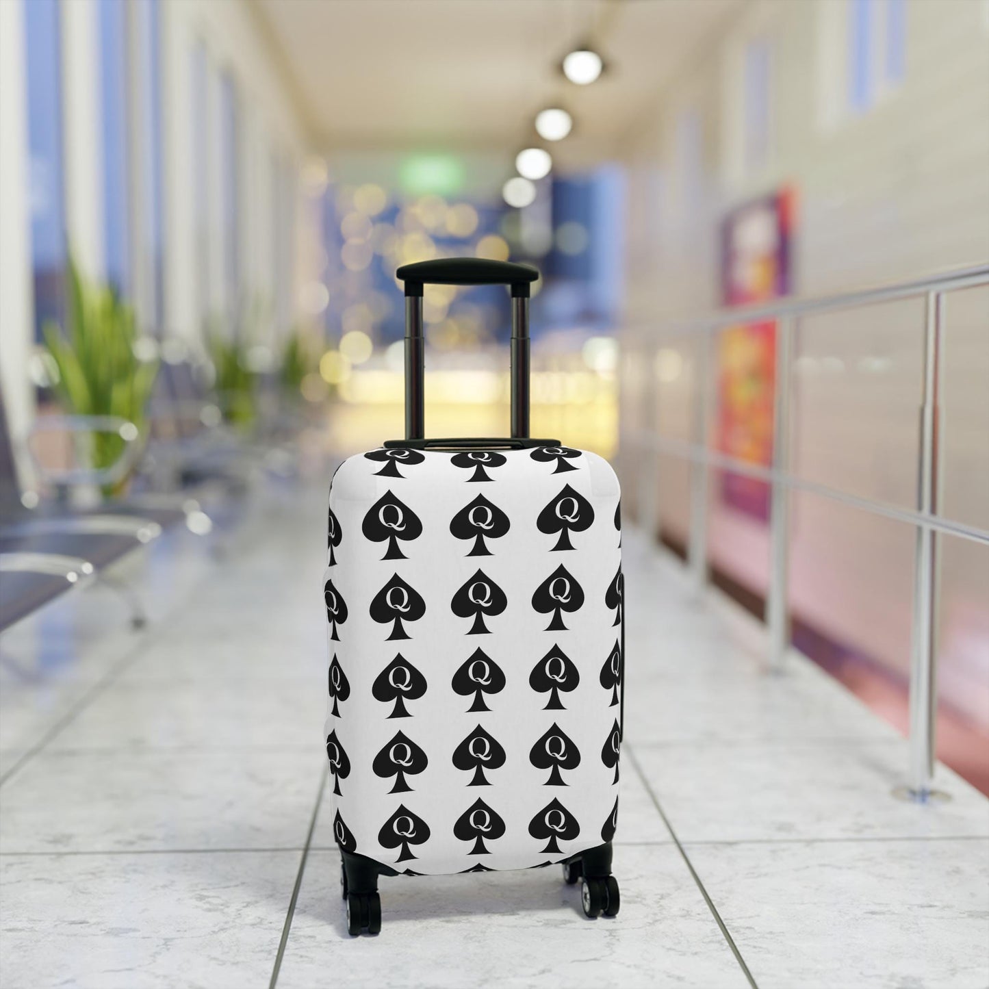 Queen of Spades Luggage Cover | QOS Hotwife Travel Protector, BBC Lifestyle Suitcase Wrap, Swinger cruise Gift for Her, Pineapple Vacation