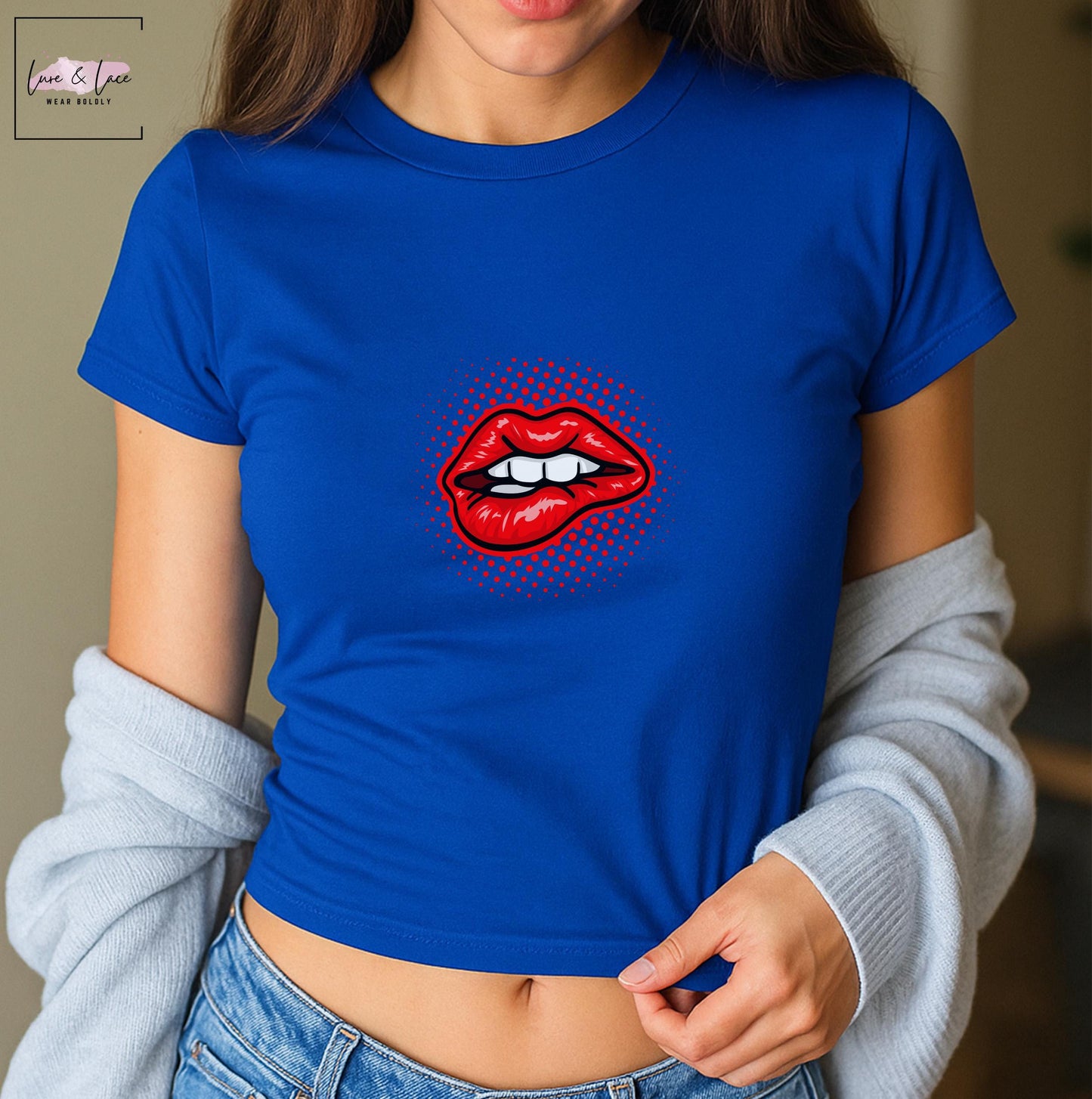 Sexy lips Tshirt Sexy Y2K Cute baby Tee, aesthetic Gift idea for her, girlfriend, wife, Naughty funny couple shirt crop top date night idea