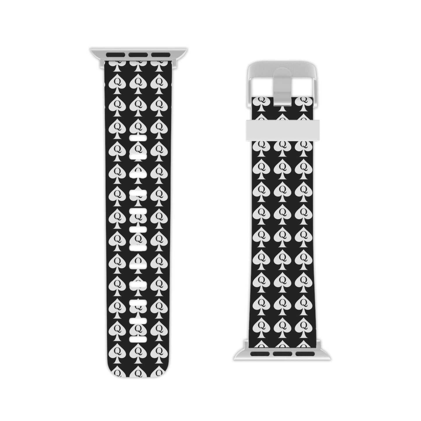 Apple Watch Band Queen of Spades | QOS Symbol Kinky BDSM Watch Strap for Hotwife, Swinger Lifestyle Accessory, BBC Cuckold Gift Idea