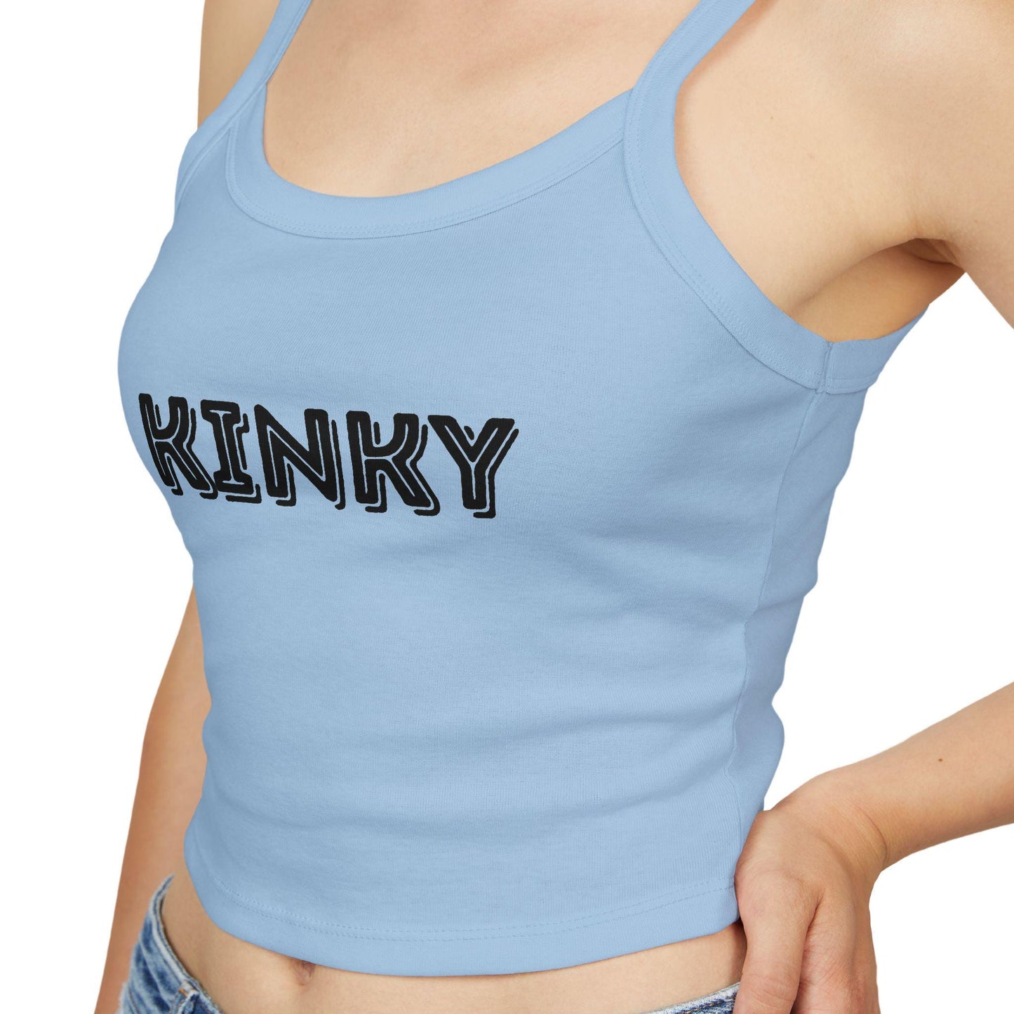 Kinky,Spaghetti strap crop top, Hotwife lifestyle Gift idea for her, wife, Queen of Spades, QOS, Swinger, Cuck, Bull