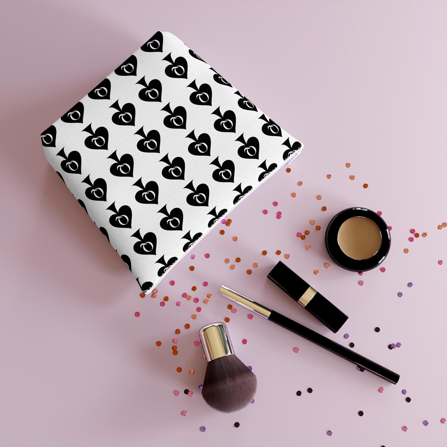 Queen of Spades Cotton Cosmetic Bag | Hotwife BBC Travel Pouch, QOS Makeup Organizer, Swinger Lifestyle Gift for Her, Pineapple Symbol