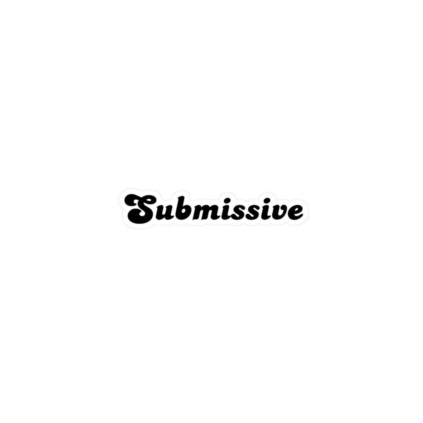 Submissive Sticker Kinky BDSM decal Gift for Brats Kink Lifestyle Art BDSM Kiss-Cut Vinyl Sticker Submissive adult NSFW Gift