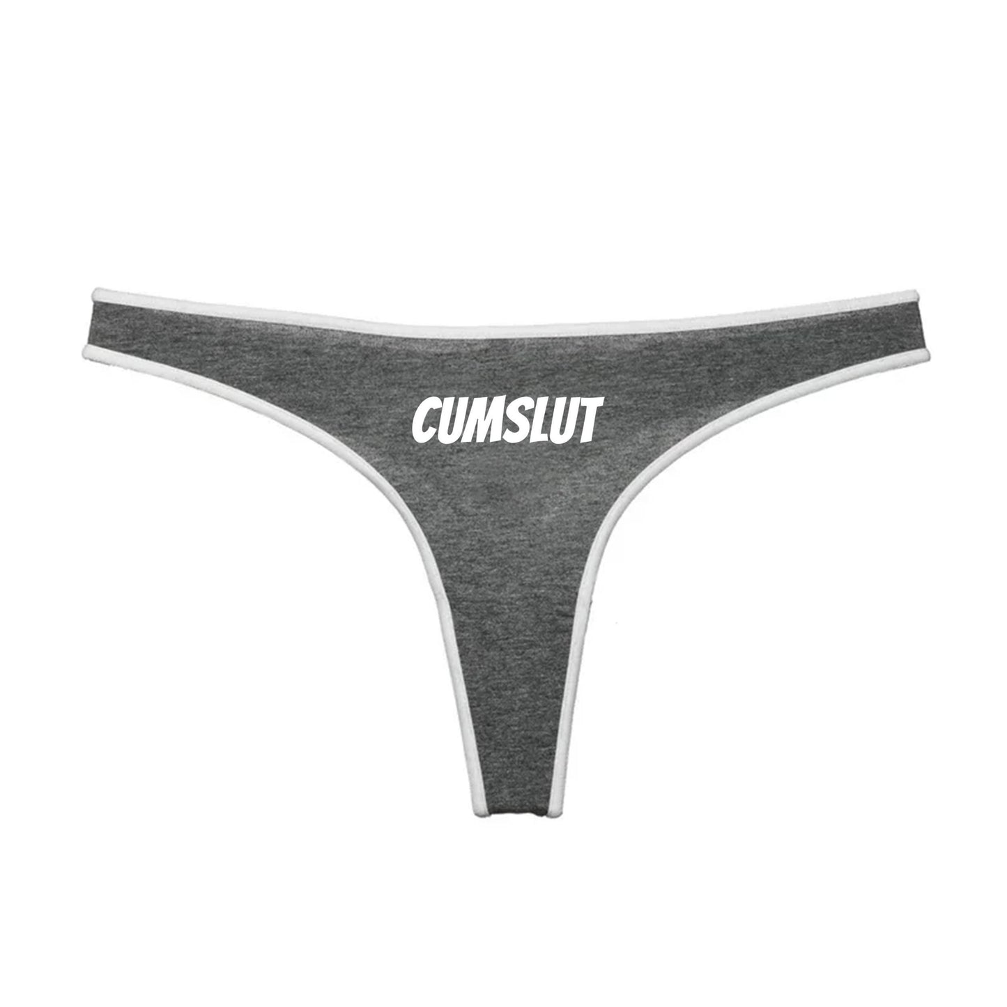 CumSlut Thong | I love Cum Swallow, Hotwife lifestyle QoS Panties, Sexy Gift Idea for Wife, Queen of Spades, Surprise Him Underwear