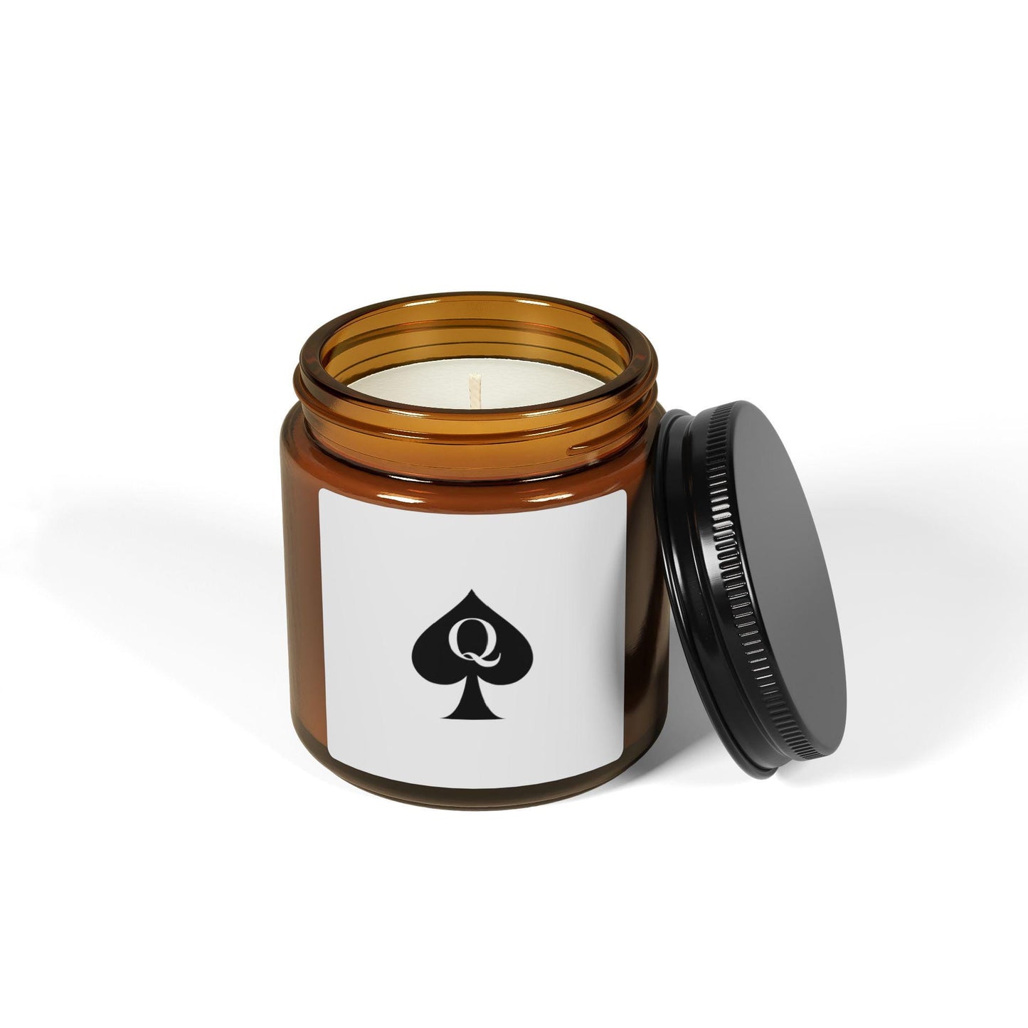 Queen of Spades Scented Soy Candle Hotwife QOS Cuck Swinger Gift Amber Jar 4oz 9oz Cotton Wick Romantic Bedroom Decor Lifestyle Mood