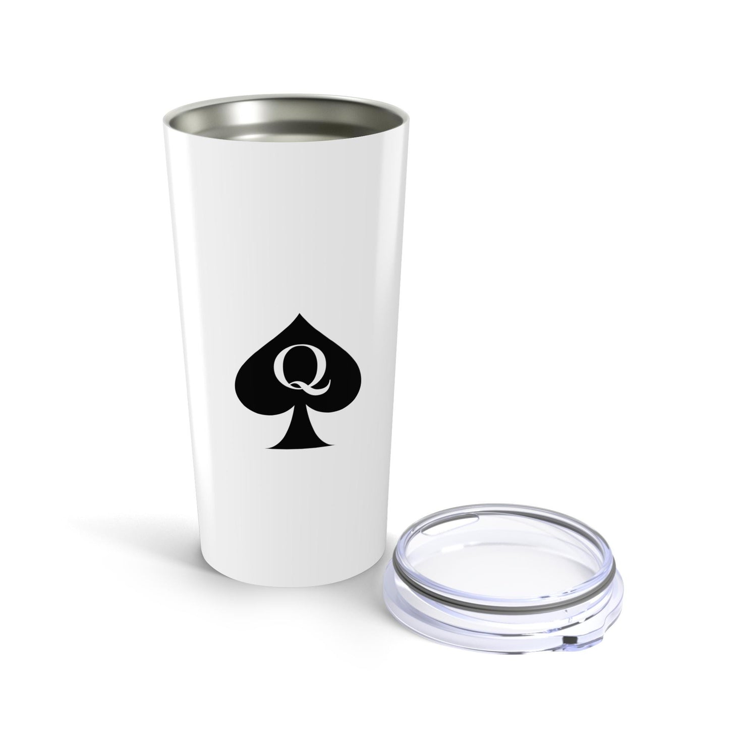 Queen of Spades Tumbler 20oz QOS Hotwife Lifestyle Cup Cuck Bull Symbol Vacuum Insulated Stainless Steel Glossy Drinkware Swinger Gift