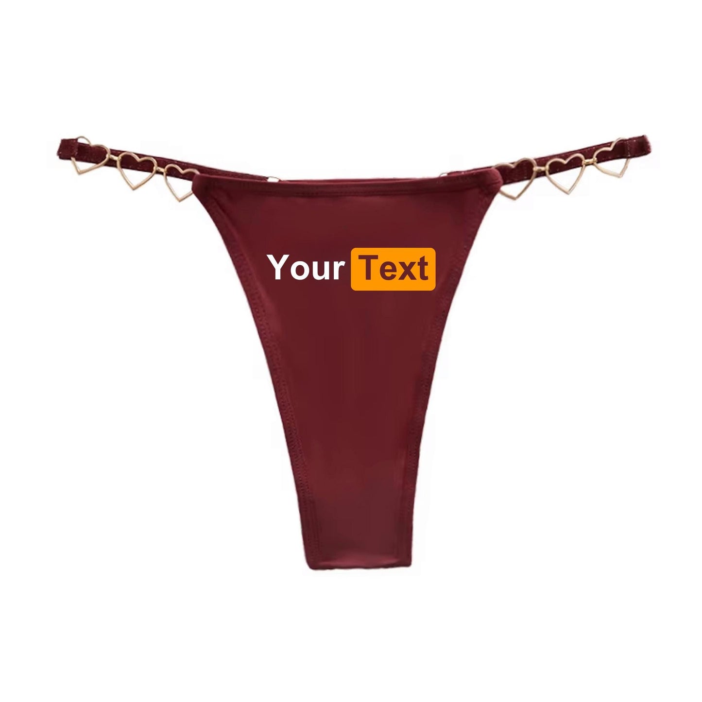 Custom panties G-String | Personalized Sexy Panty, Customized Thong Gift for Bridal, Her Lingerie, Valentine's Day for Girlfriend Wife