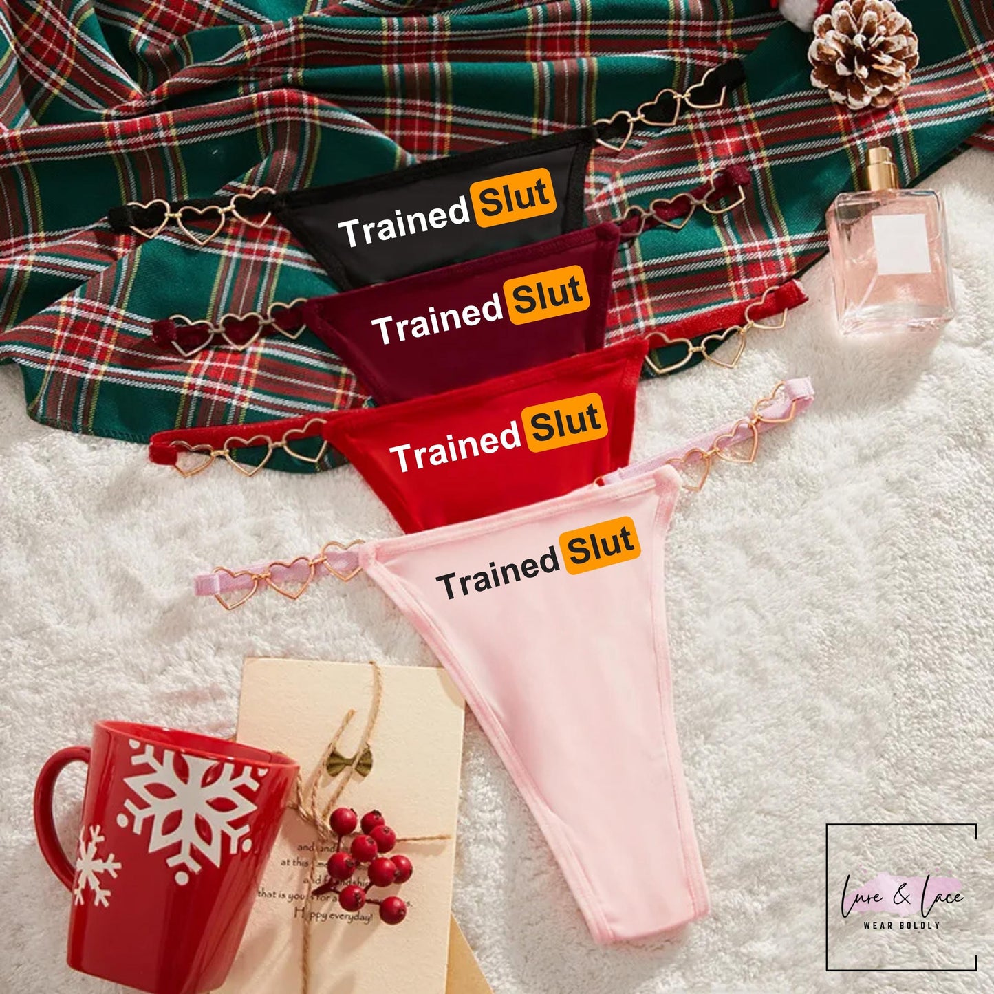 Trained Slut Thong Hotwife Queen of Spade Gstring| QoS panties| sexy underwear for Roleplay and Anniversary gift for her