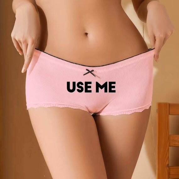 Use me sexy lace Panty with bow | sexy Underwear, Gift Her, Hot woman brief, QoS, gift Wife, Sex panties MILF Swingers