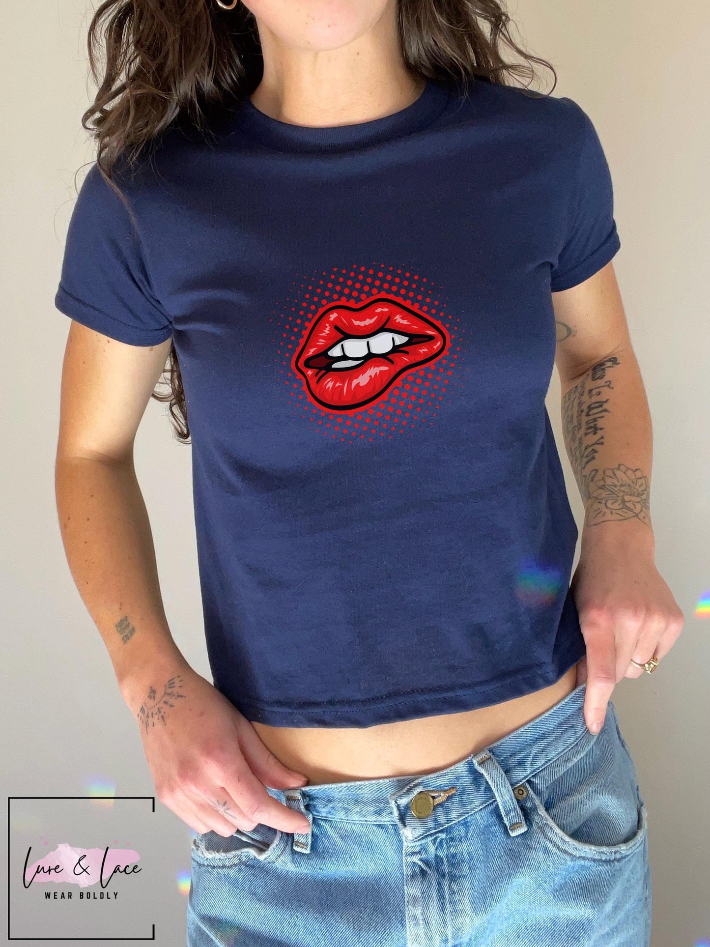 Sexy lips Tshirt Sexy Y2K Cute baby Tee, aesthetic Gift idea for her, girlfriend, wife, Naughty funny couple shirt crop top date night idea