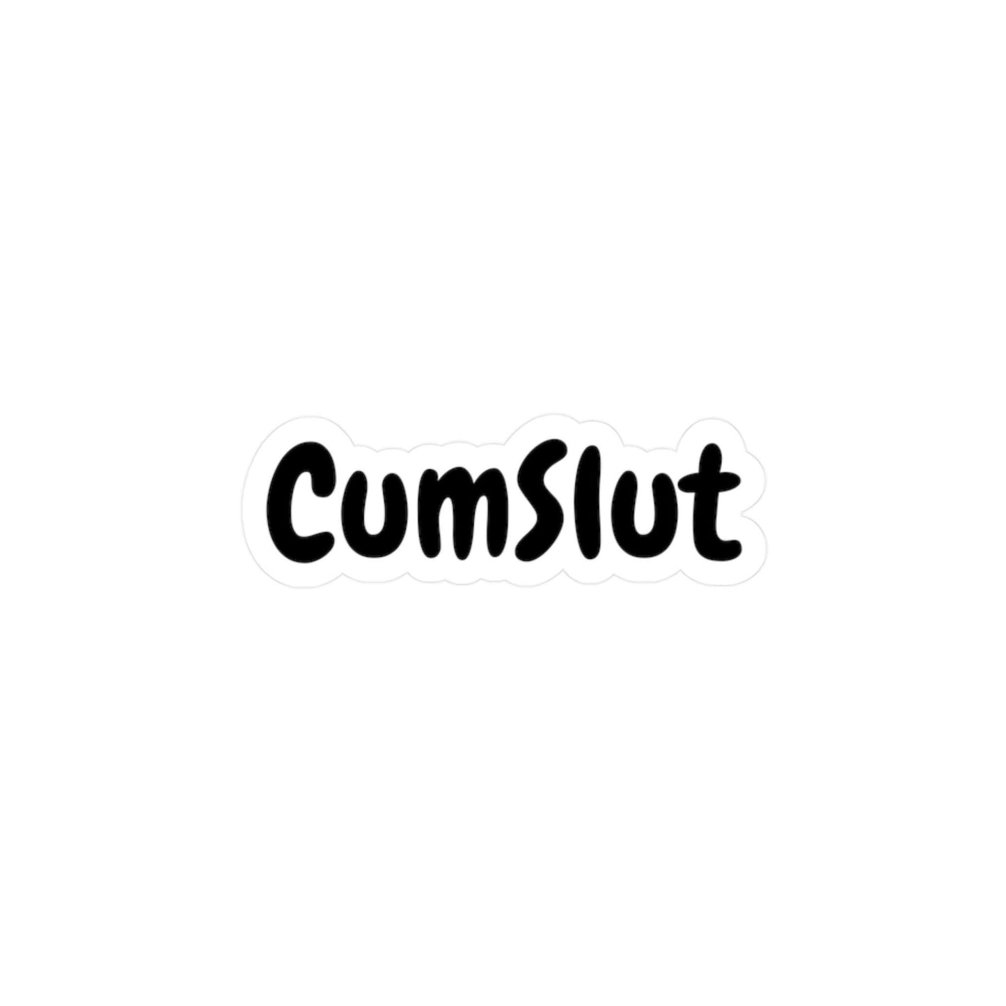 Cumslut Lifestyle Art BDSM Submissive Kiss-Cut Vinyl Sticker Submissive Kinky BDSM decal Gift for Brats Kink Sticker adult NSFW Gift