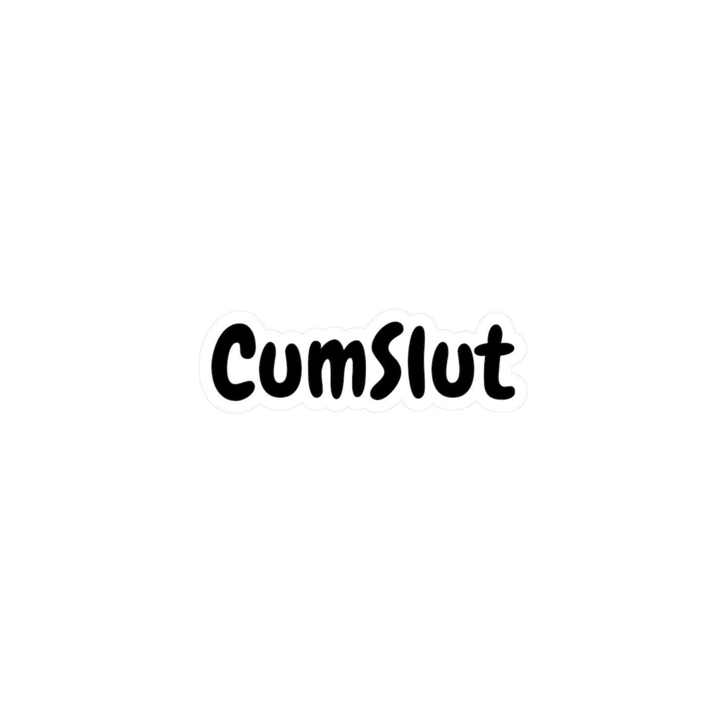Cumslut Lifestyle Art BDSM Submissive Kiss-Cut Vinyl Sticker Submissive Kinky BDSM decal Gift for Brats Kink Sticker adult NSFW Gift