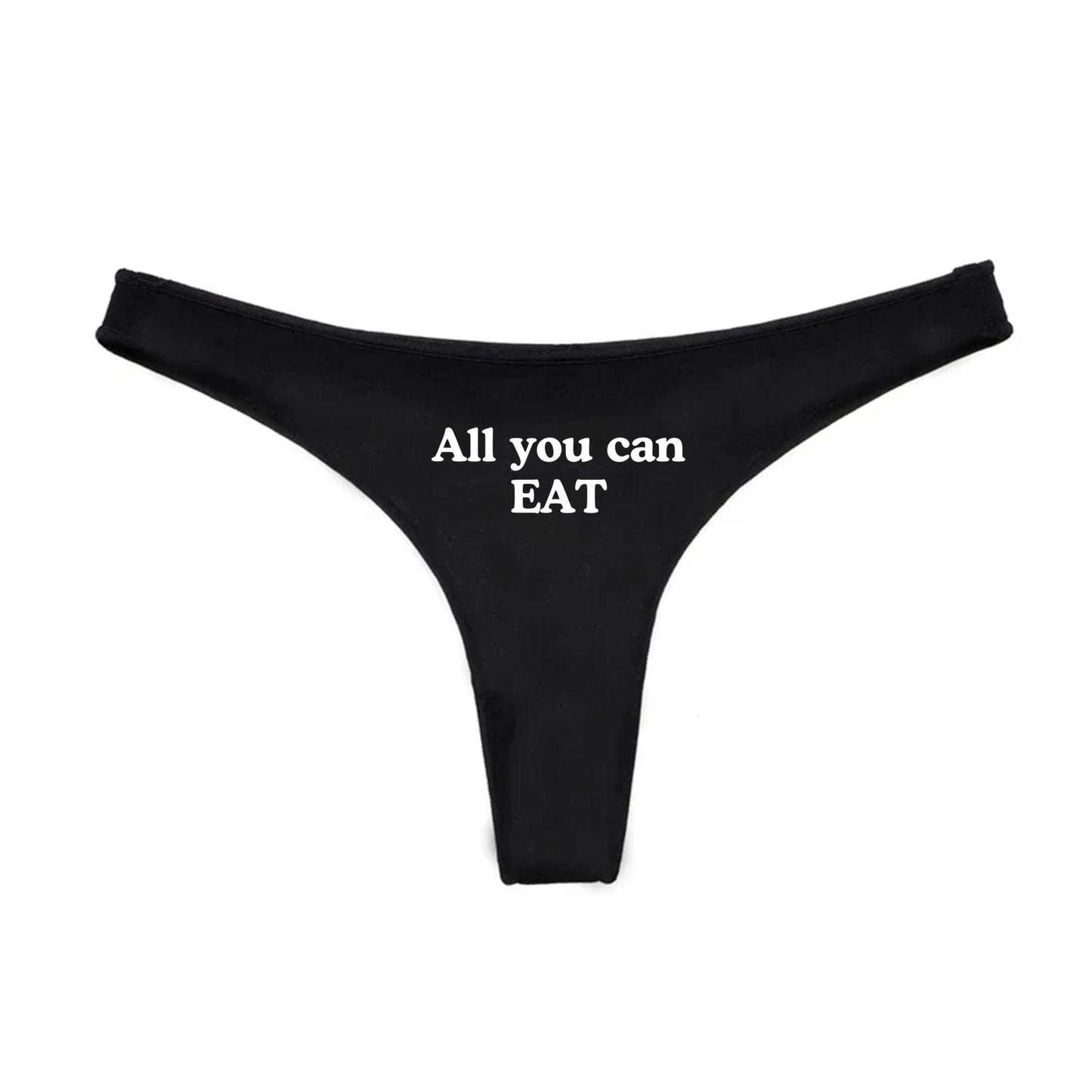 All you can Eat Thong | Eat me Up Panties, lick me, Hotwife lifestyle QoS , Sexy Gift Idea for Wife, Queen of Spades, cuck husband Underwear