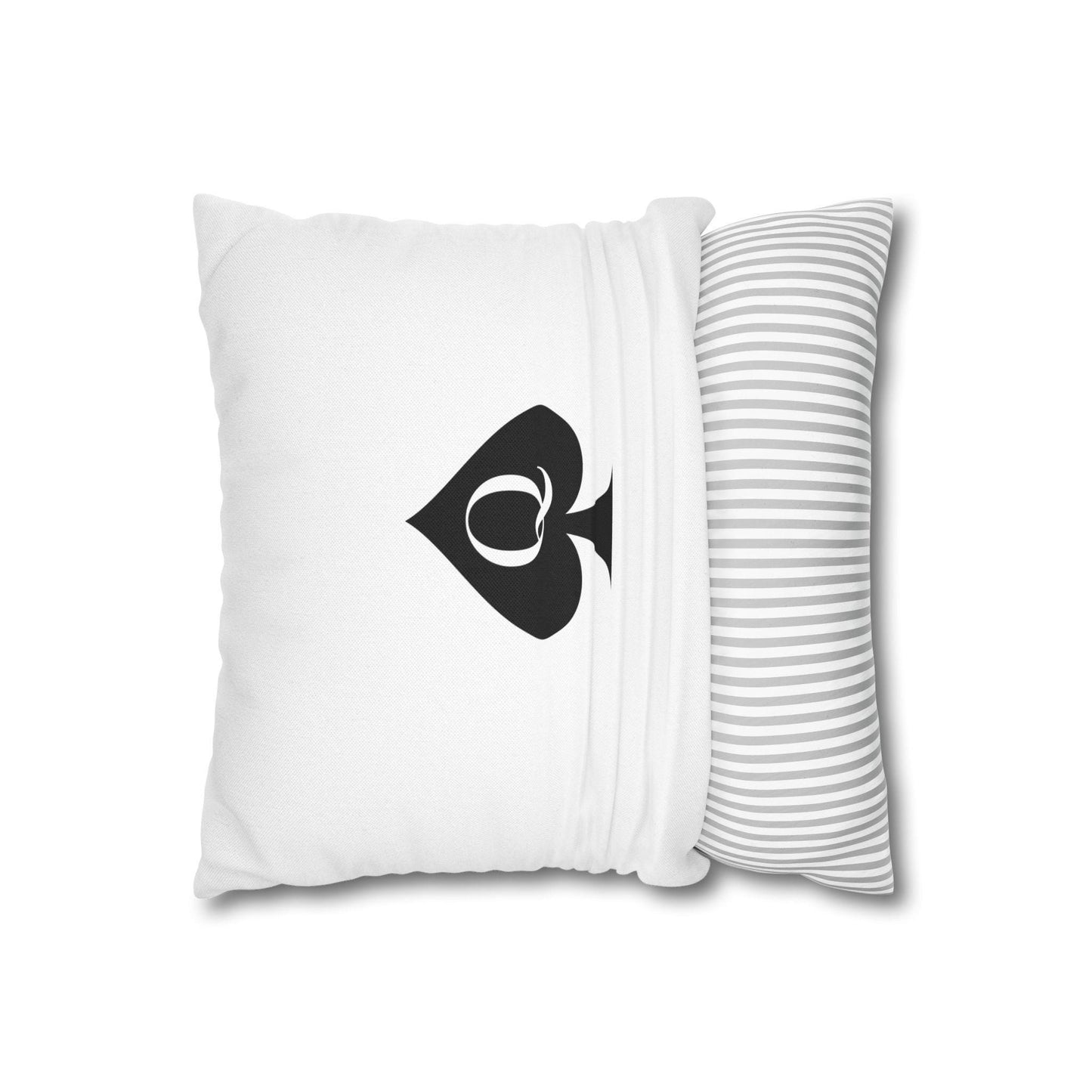 Queen of Spades Square Pillowcase QOS Hotwife Bedroom Decor Cuck Swinger Lifestyle Cushion Cover Double Sided Print Sexy Statement