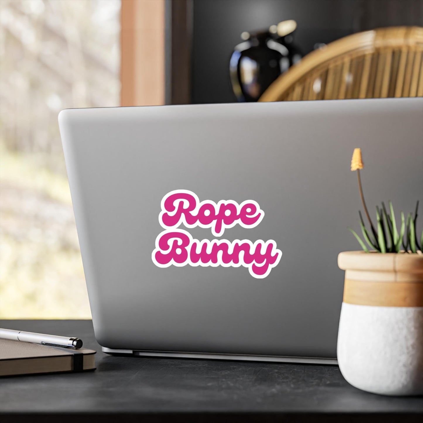 Rope Bunny Sticker BDSM Submissive Kiss-Cut Vinyl Sticker Lifestyle Art Gift for Brats Kink Sticker Kinky BDSM decal adult NSFW Gift